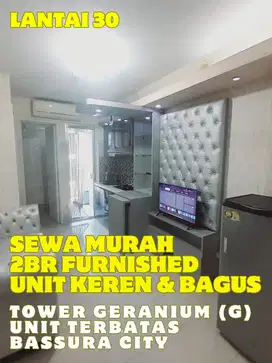 SEWA MURAH BANGET 2BR FURNISHED KEREN TOWER G APARTEMEN BASSURA CITY