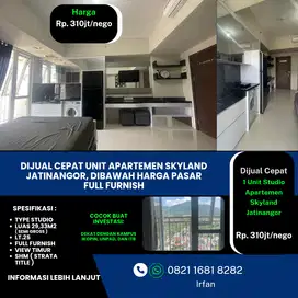 Dijual cepat Unit Apartemen Skyland Jatinangor, harga di bawah pasar
