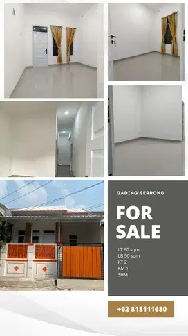 DIJUAL !!!!!! Rumah Cakep Siap Huni di Medang lestari, Gading Serpong