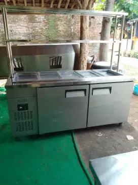 Undercanter chiller salad tanpa upershlef orian merk UNIQUE 180x70x85