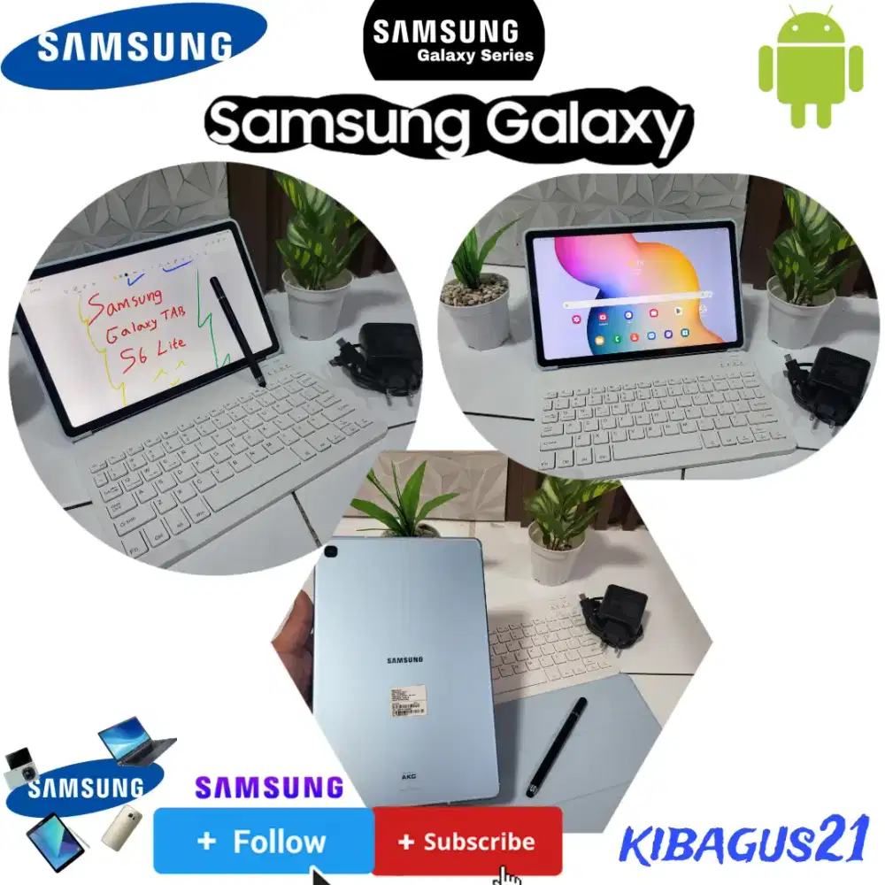 Samsung Galaxy Tab S6 lite mulus byk bonus normal lancarjaya