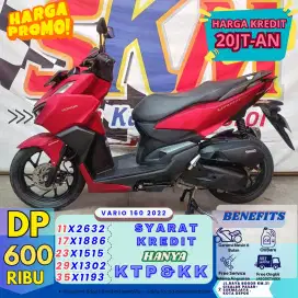 DP 600RIBU tanpa diundi Honda Vario160 2022 cash/credit