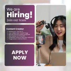 Lowongan Kerja Social Media Content Creator