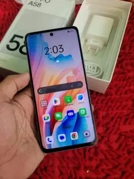 Oppo A58 NFc ram 6+6/128 mulus fulset eks resmi