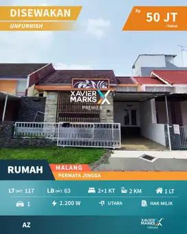 Disewakan Rumah Minimalis Terawat di Perumahan Permata Jingga - Malang