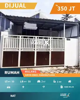 Rumah Murah Di Griya Emas Karangploso 5 Menit Menuju Kota Batu