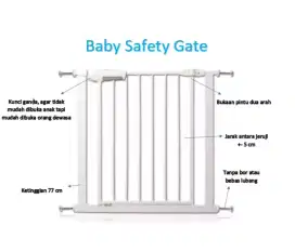 baby safety gate pengaman bayi pagar pintu pagar tangga