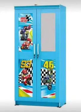 Lemari Pakaian Anak 2 Pintu Activ Moto Racing LP 202