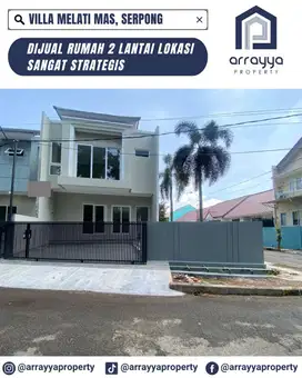 RUMAH 2LANTAI HOOK DI VILLA MELATI MAS SERPONG .EN644.