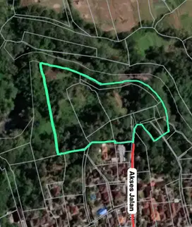 Tanah 1 Hektar View Sawah & Sungai Strategis di Cempaka Tabanan