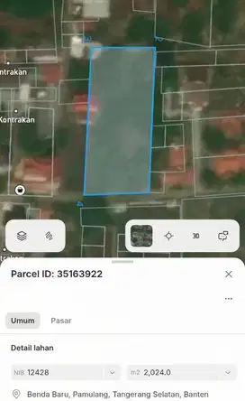 Di Jual Tanah di Benda baru Pamulang Tangerang Selatan Banten