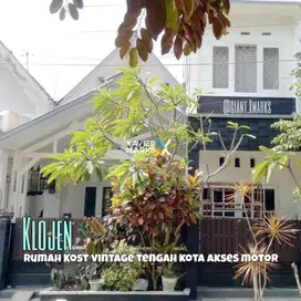 Rumah kos Murah Aktif tengah kota akses motor di Klojen Malang