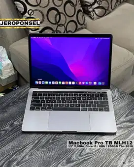 MACBOOK PRO TOUCHBAR 2016 8/256GB SPACE GRAY MURAH GARANSI ADA MINUS