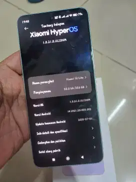 Mi 12 lite 5G ram 8+4/256gb fullset