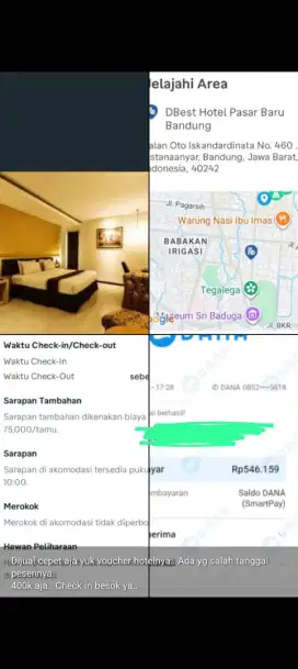 Voucher d'best hotel pasar baru bandung