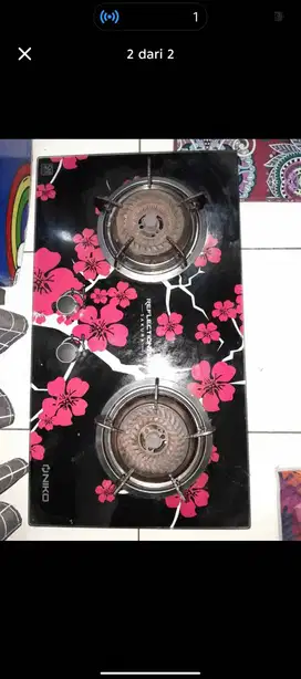 Kompor tanam 2 tungku merk niko