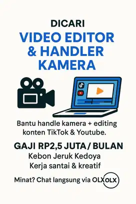 Jasa Video Shooting & Editing Konten TikTok & YouTube