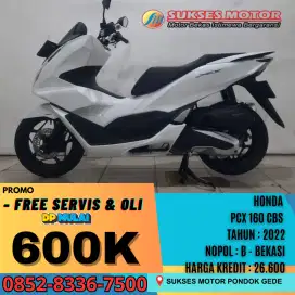 DP 600 RIBU HONDA PCX 160 CBS TAHUN 2022 PUTIH