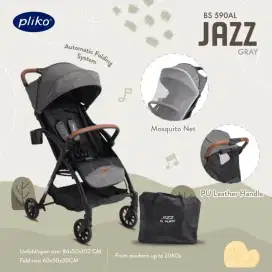 Stroller Pliko Jazz autofold cabin size New bukan stroler Preloved