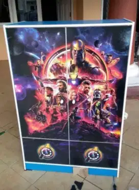 Lemari Pakaian Anak 2 Pintu BL Golden Hero Avenger