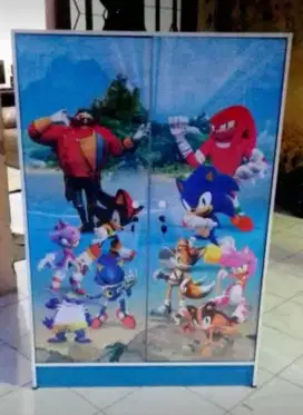 Lemari Pakaian Anak 2 Pintu ALA 832 Sonic