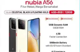Murah new Zte nubia A56 4+8/128  grs resmi