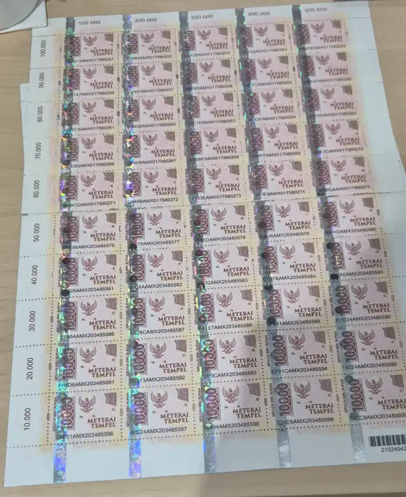 Jual Materai 10.000