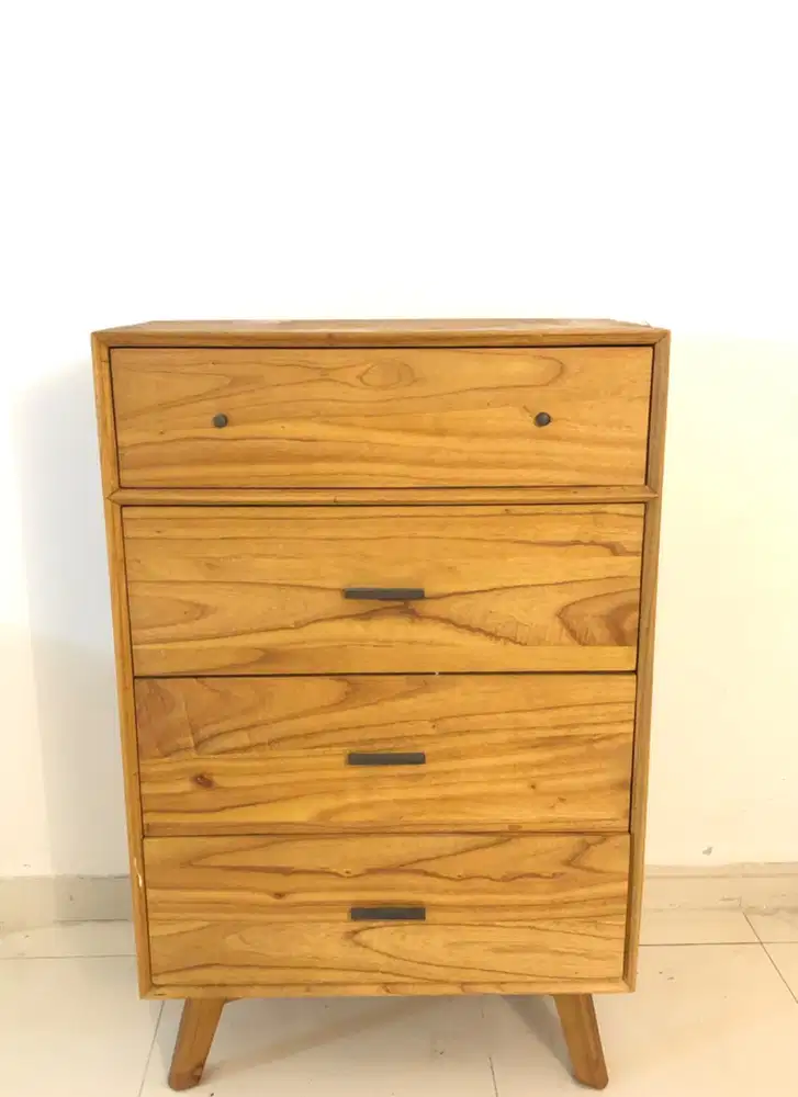 Lemari Laci  Drawers Bufet Multifungsi Kayu Mahoni Aesthetic  Mebel