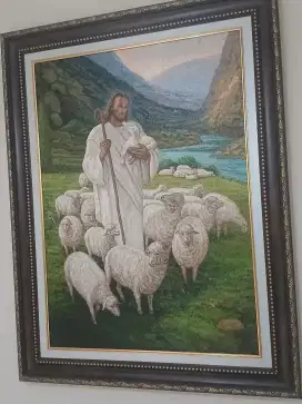 Lukisan Tuhan Yesus Sang Gembala Domba