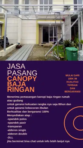 Canopy modern terbaik dan berkualitas