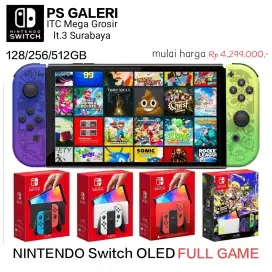 NINTENDO SWITCH OLED +128/256/512GB FULL GAME