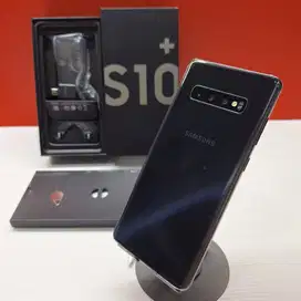 Fullset Samsung Galaxy S10+ 8/128GB Hitam RESMI NO MINUS