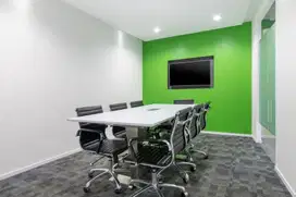 Ruang kantor terbuka untuk 10 orang di Regus Menara Asia Afrika