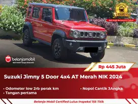 [ GARANSI 5TH ] Suzuki Jimny 5 Door 4x4 AT Merah NIK 2024/2025