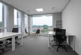 Ruang kantor pribadi berlayanan lengkap untuk Anda dan tim di Regus Menara Bidakara 1