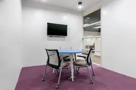 Ruang kantor terbuka dengan layanan lengkap untuk Anda dan tim di HQ Barsa City