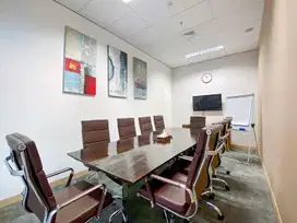 Ruang kantor terbuka dengan layanan lengkap untuk Anda dan tim di HQ Plaza Oleos
