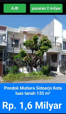 Pondok mutiara Sidoarjo kota murah