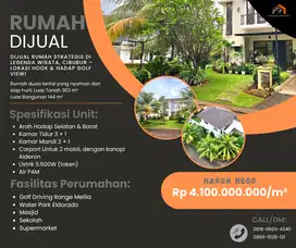 Dijual Rumah Strategis di Legenda Wisata, Cibubur – Lokasi Hook