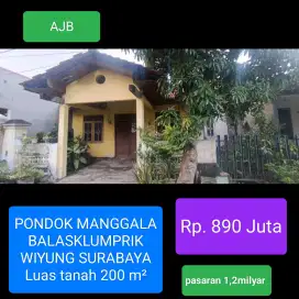 Rumah itung tanah pondok manggala Wiyung Surabaya
