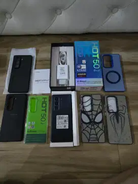 Infinix hot 50 pro plus 8/256 nominus,fullset ori(garansi ON 7-7-2026)