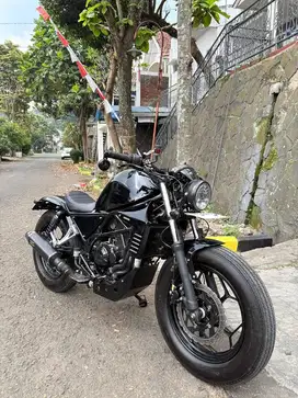 motor custom bobber kawasaki 250cc