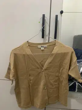 atasan coklat pendek