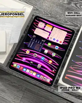 IPAD PRO M2 256GB GRAY WIFI CELL IBOX BH 89% MULUS GARANSI FULLSET ORI