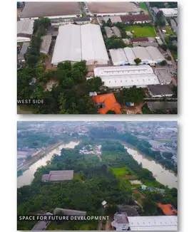 Dijual Pabrik dan Gudang Area Tangerang Lokasi Strategis di Cikokol