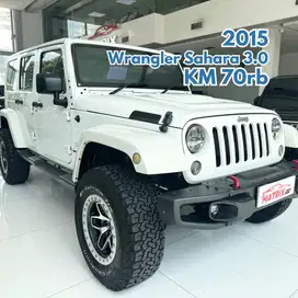 Jeep Wrangler Sahara 3.0 2015 NIK 2014 White on Beige Brown JK Putih