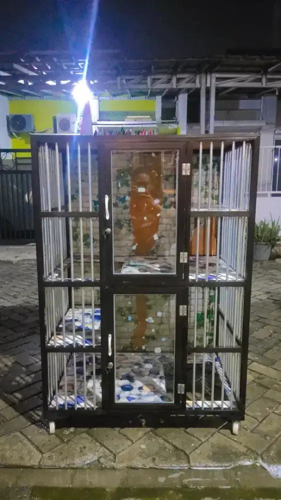 KANDANG KUCING ALUMUNIUM 2 LANTAI SECCOND