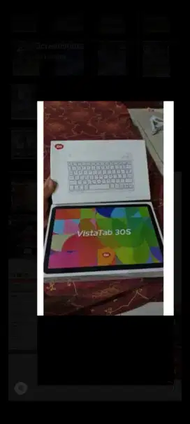 Tablet itel vista tab 30S 4/128 SIM card kartu bonus flipcase keyboard