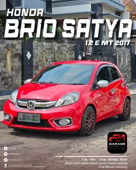 Honda brio 2017 E ckd manual istimewa jual cepat yuk dp ceper