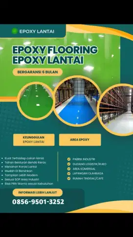 Epoxy lantai murah, berkualitas,dan bergaransi